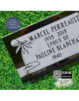 Flat Granite Marker #043